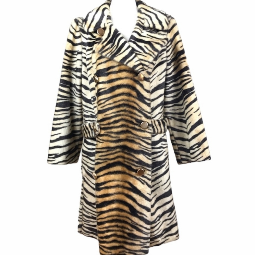 Safari By Fairmoor | Faux Fur Tiger Striped Coat